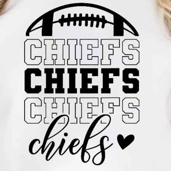 Sweatshirt Stacked Chiefs Sweatshirt Chiefs Mascot Sweatshirt Chiefs 05 - Picture 2 of 5